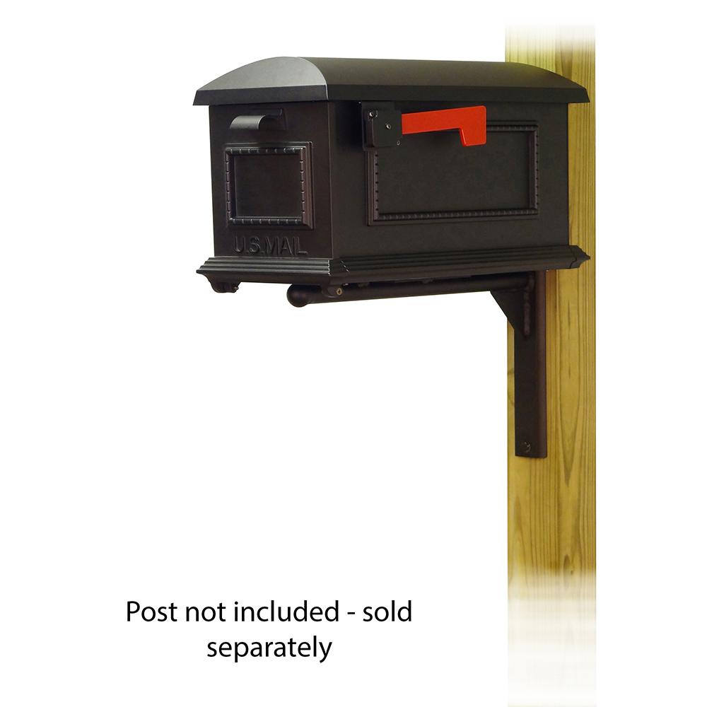 Traditional Curbside Mailbox with Ashley front single mailbox mounting bracket. Picture 1