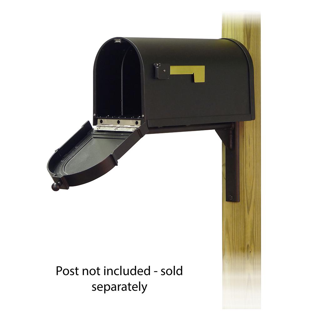 Berkshire Curbside Mailbox with Ashley front single mailbox mounting bracket. Picture 2
