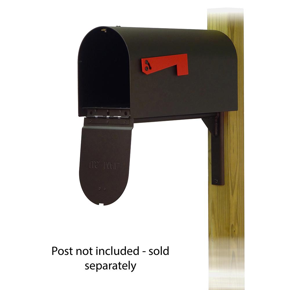 Titan Steel Curbside Mailbox with Ashley front single mailbox mounting bracket. Picture 2