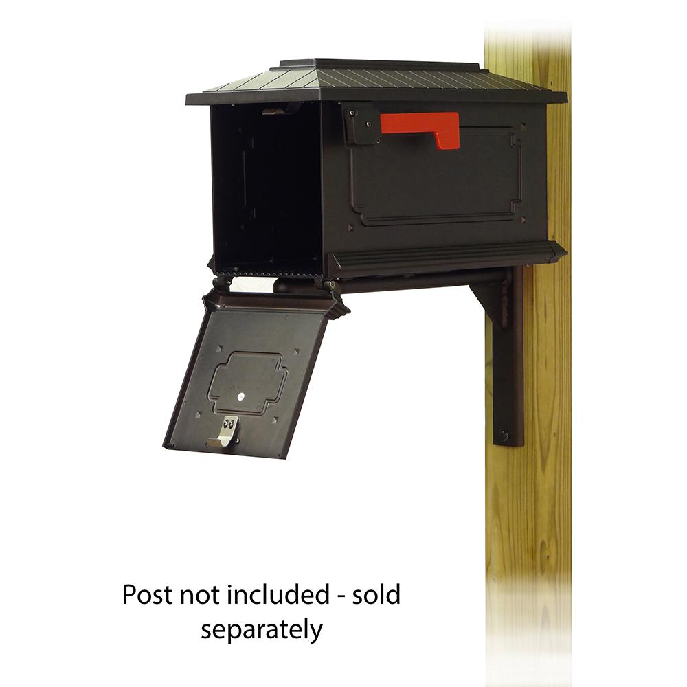Kingston Curbside Mailbox with Ashley front single mailbox mounting bracket. Picture 2