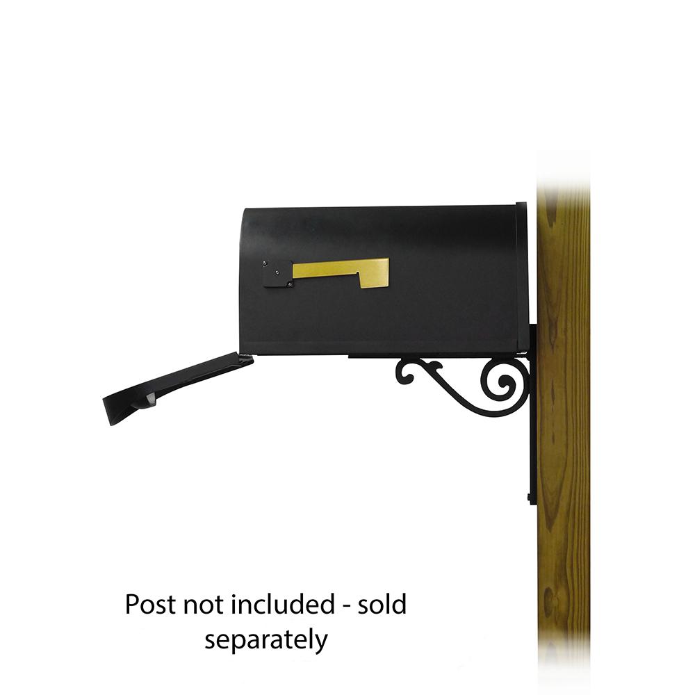 Classic Curbside Mailbox with Baldwin front single mailbox mounting bracket. Picture 5