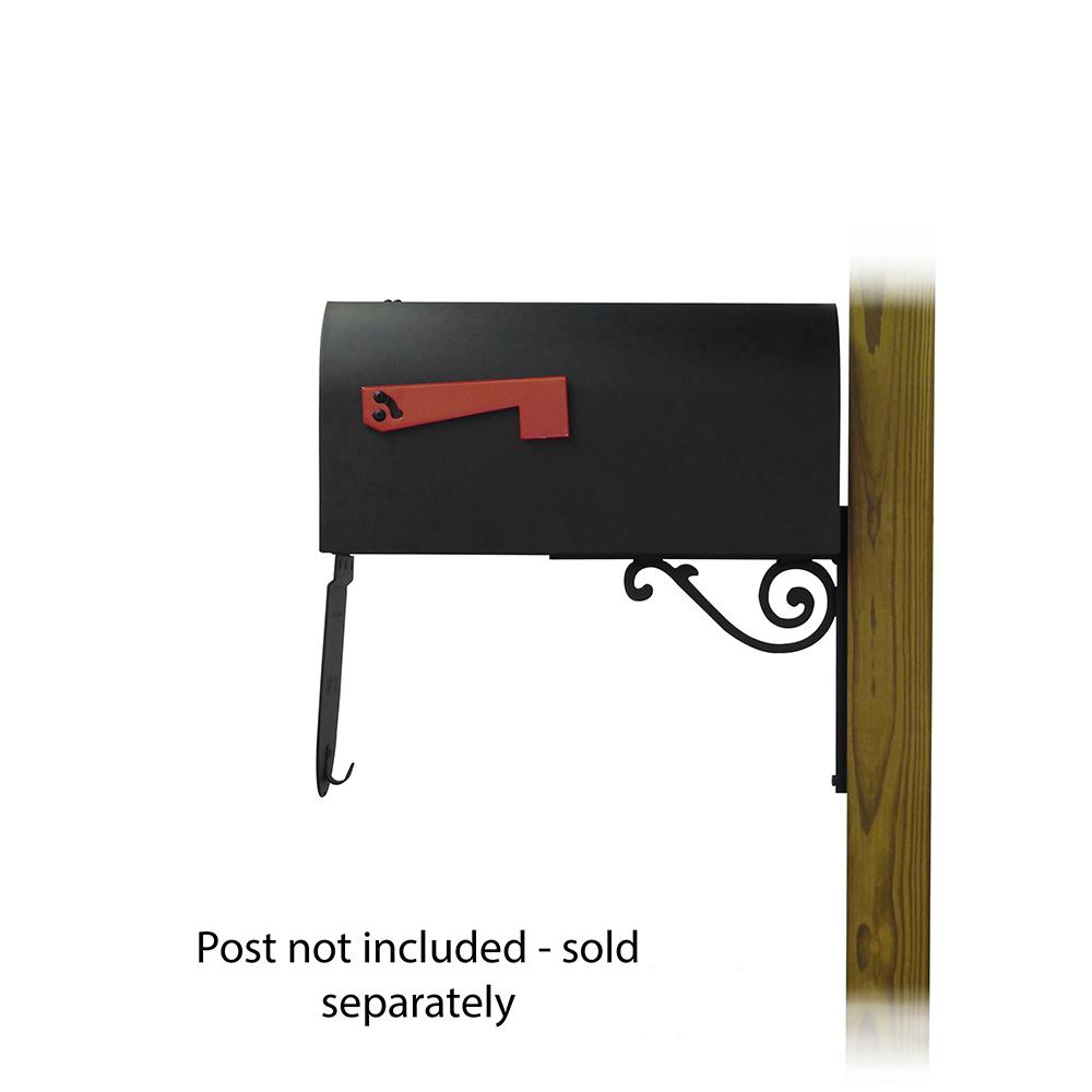Titan Steel Curbside Mailbox with Baldwin front single mailbox mounting bracket. Picture 5