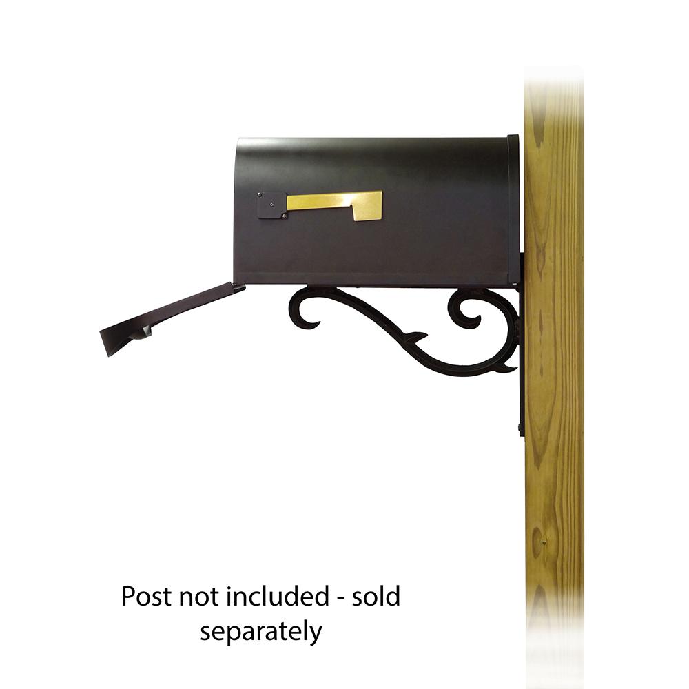 Classic Curbside Mailbox with Sorrento front single mailbox mounting bracket. Picture 4