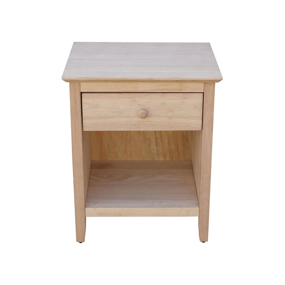 Nightstand With 1 Drawer. Picture 5