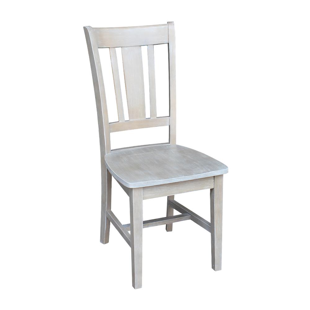Set of Two San Remo Splatback Chairs, Washed Gray Taupe. Picture 8