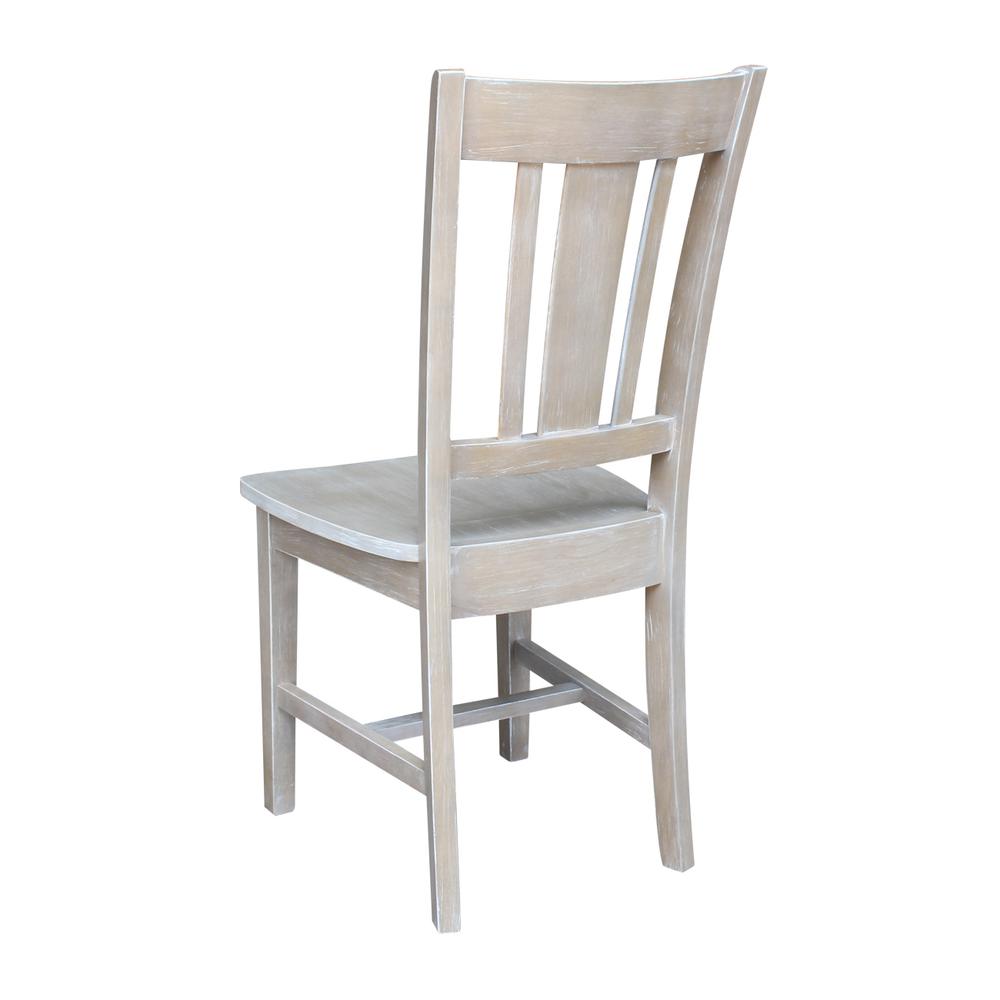 Set of Two San Remo Splatback Chairs, Washed Gray Taupe. Picture 9