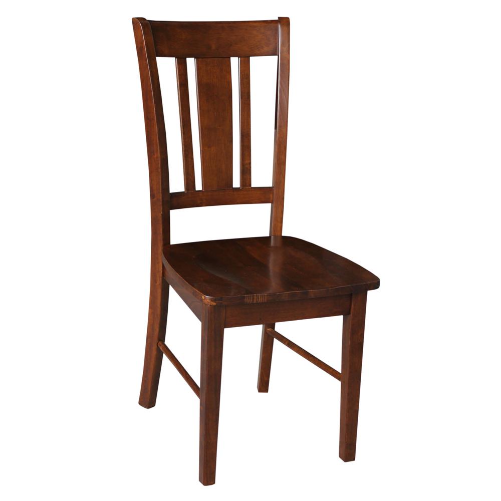 San Remo Splatback Chair, Espresso. Picture 1