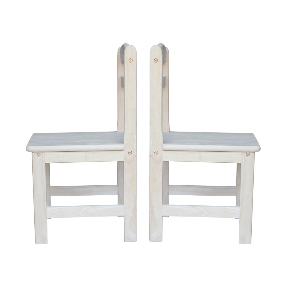 Set of Two Juvenile Chairs, Unfinished. Picture 4