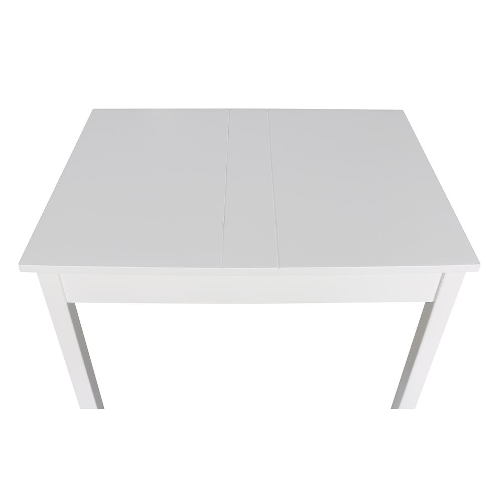 Table With Lift Up Top For Storage, White. Picture 12