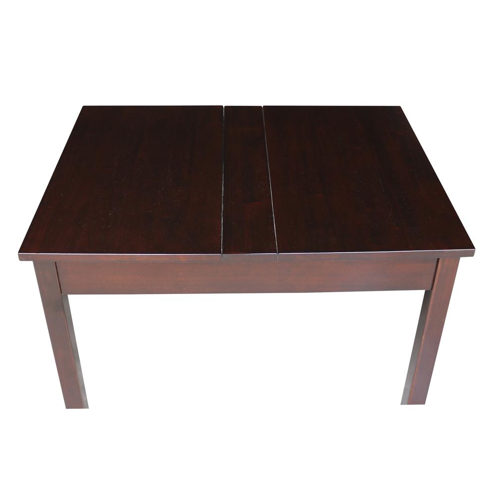 Table With Lift Up Top For Storage, Rich Mocha. Picture 11