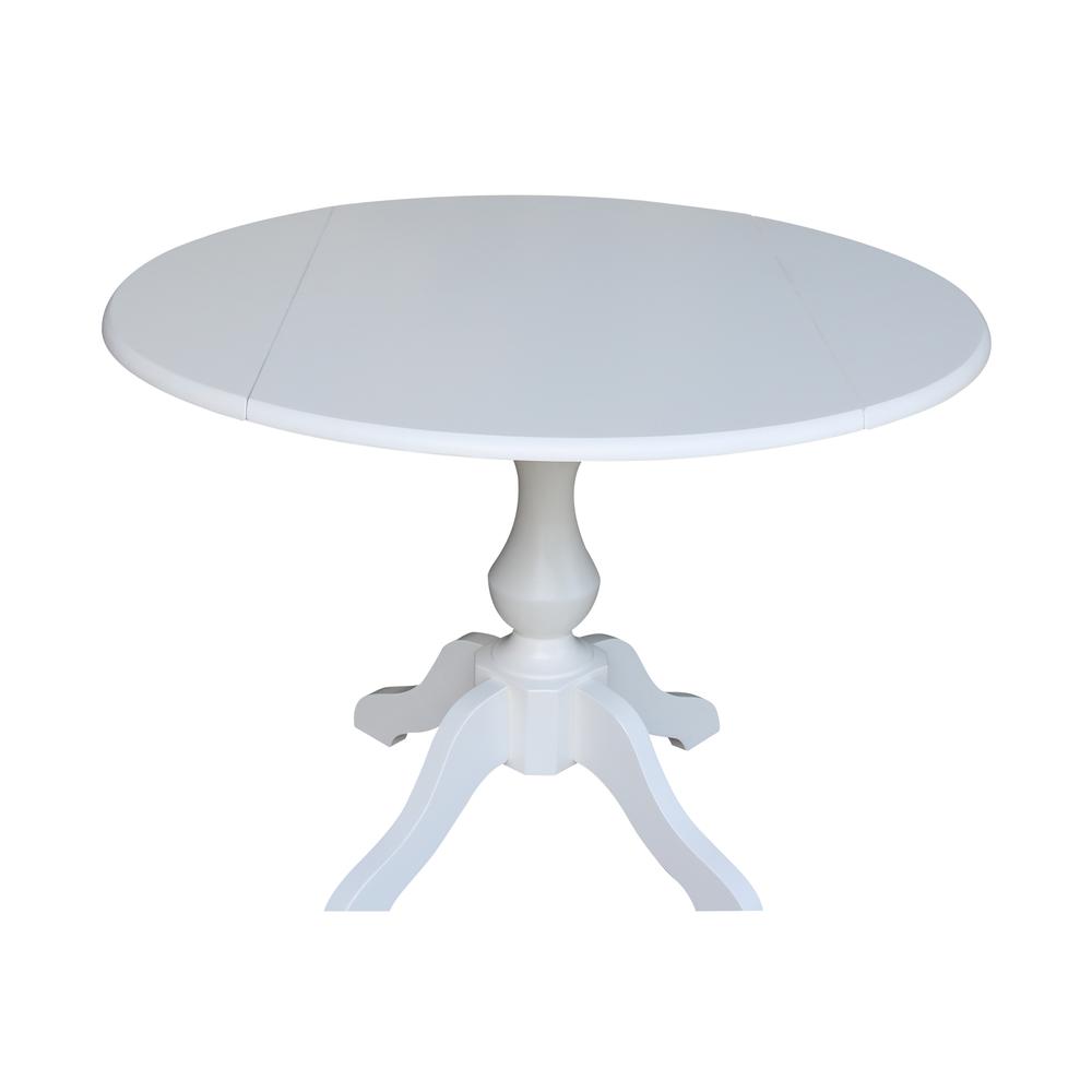 42 In Round dual drop Leaf Pedestal Table - 29.5 "H. Picture 18