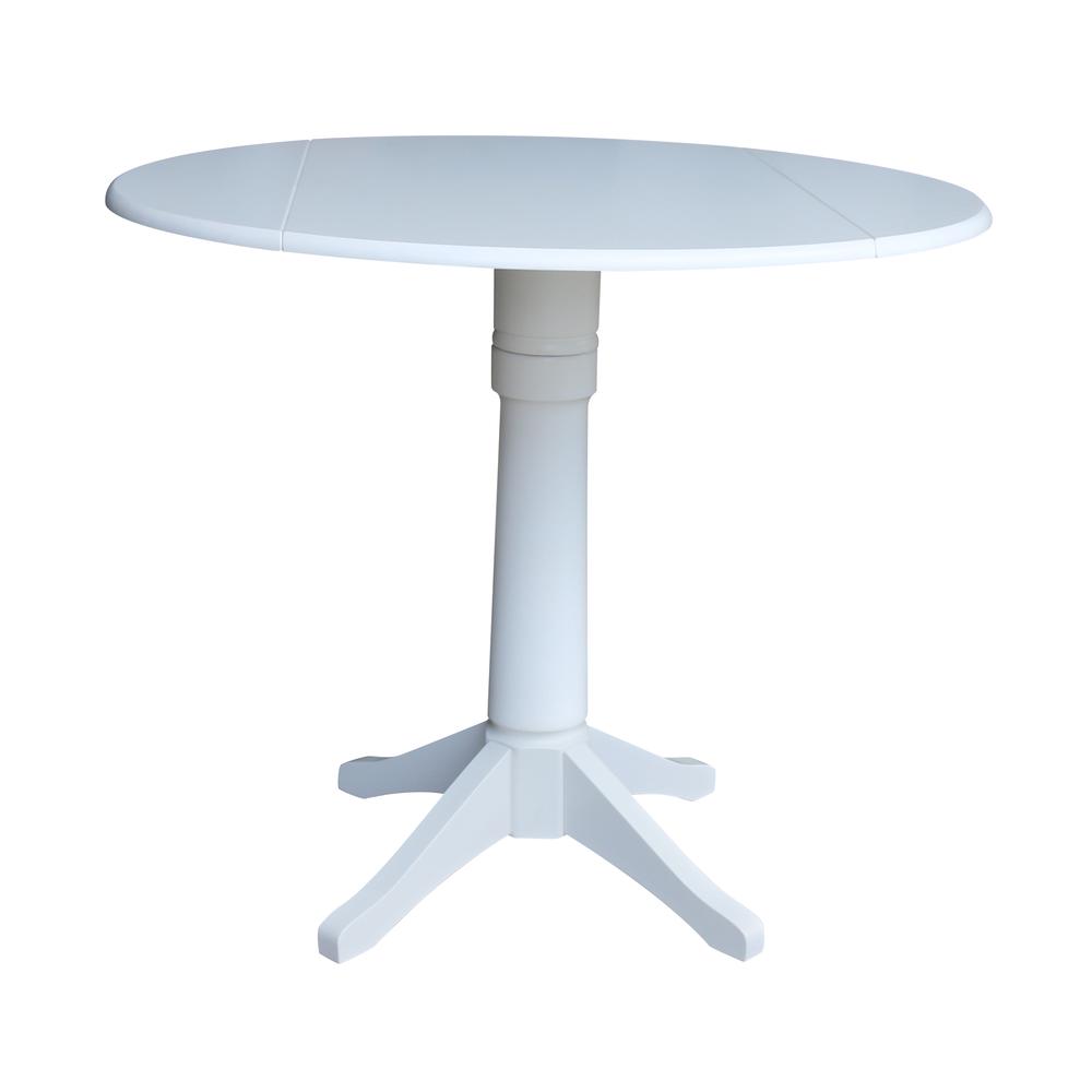 42 In Round dual drop Leaf Pedestal Table - 36.3 "H. Picture 16