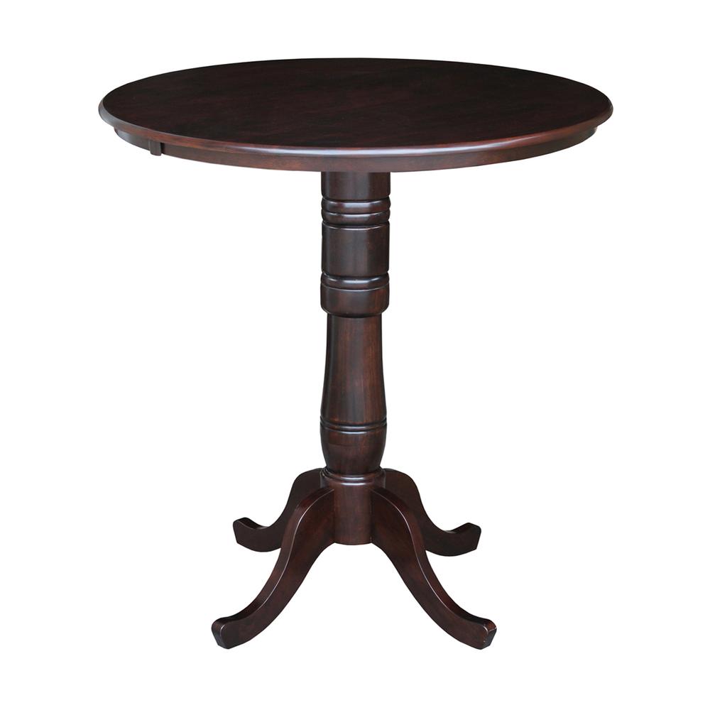 36" Round Top Pedestal Table - 34.9"H. Picture 3