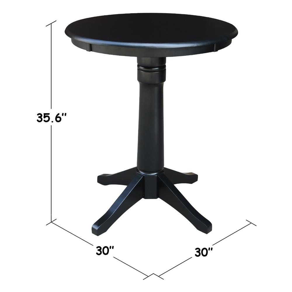 30" Round Top Pedestal Table - 28.9"H. Picture 5