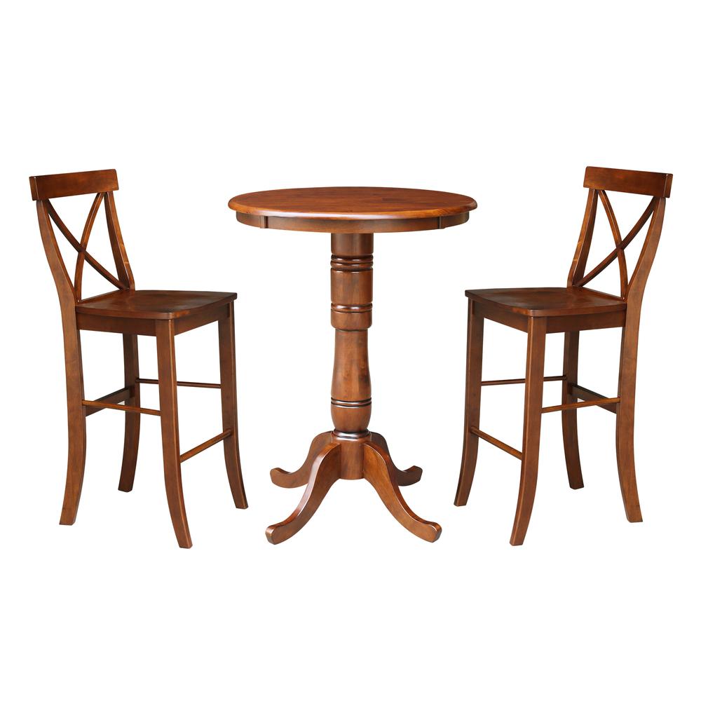 30" Round Top Pedestal Table - 34.9"H. Picture 9
