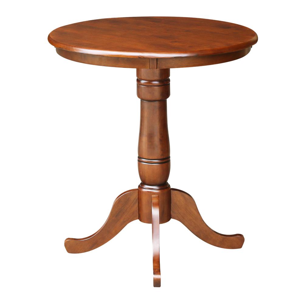 30" Round Top Pedestal Table - 34.9"H. Picture 2