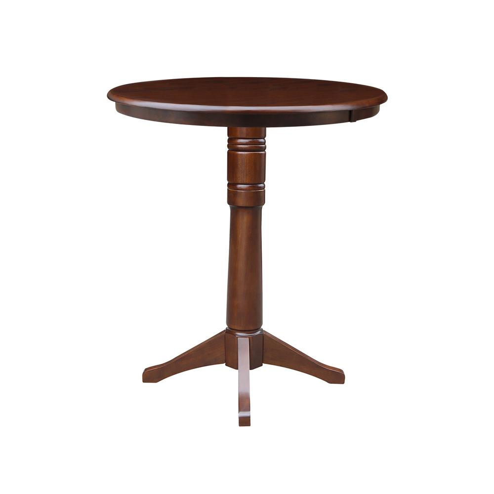 36" Round Top Pedestal Table - 28.9"H, Espresso. Picture 8