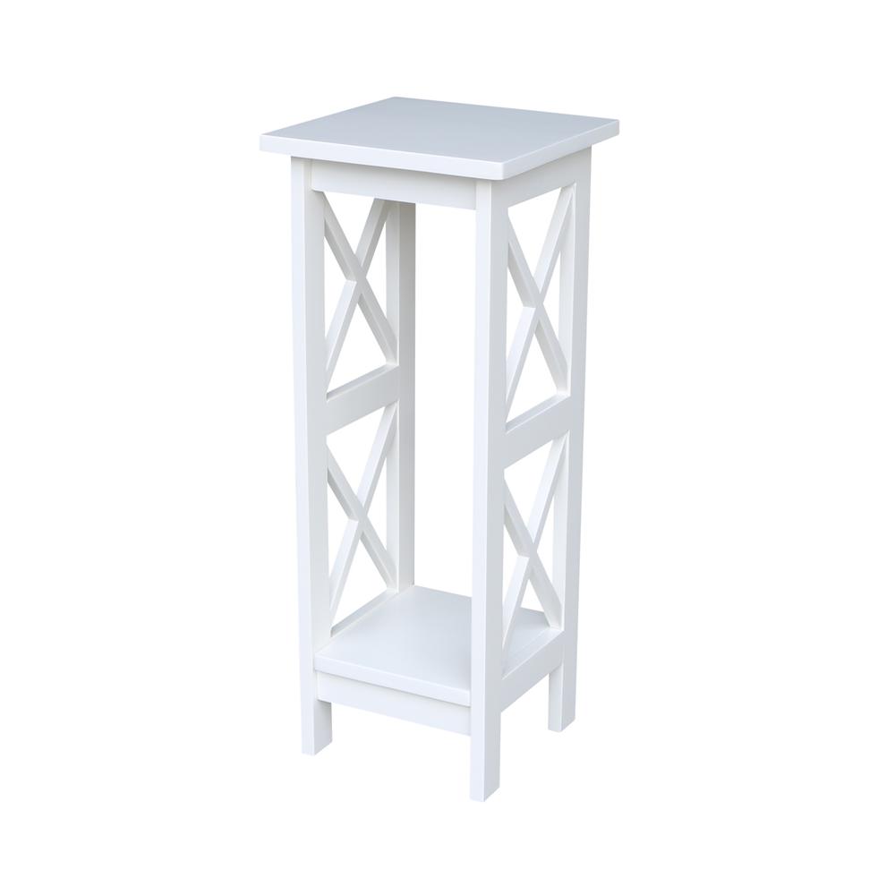 30" X-Sided Plant Stand , Snow White. Picture 5