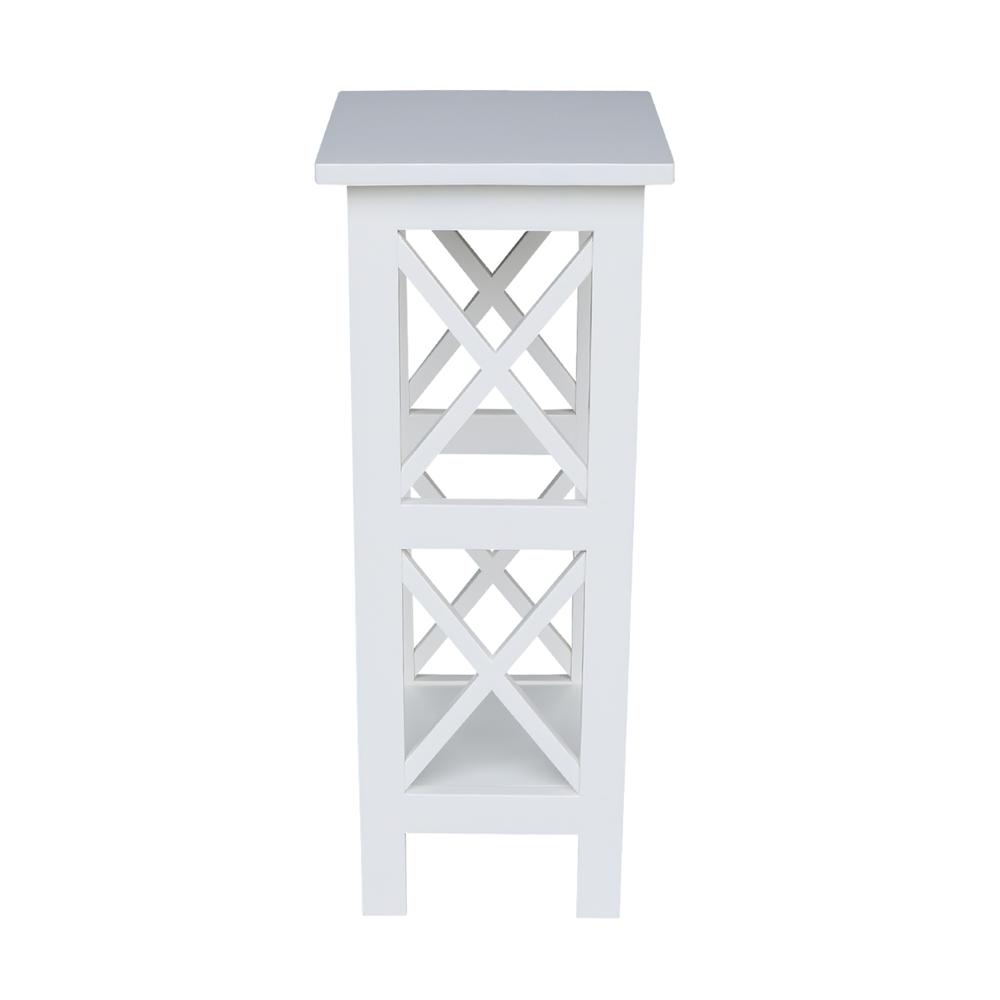 30" X-Sided Plant Stand , Snow White. Picture 2