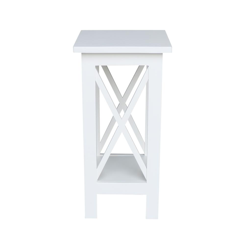 24" X-Sided Plant Stand , Snow White. Picture 2