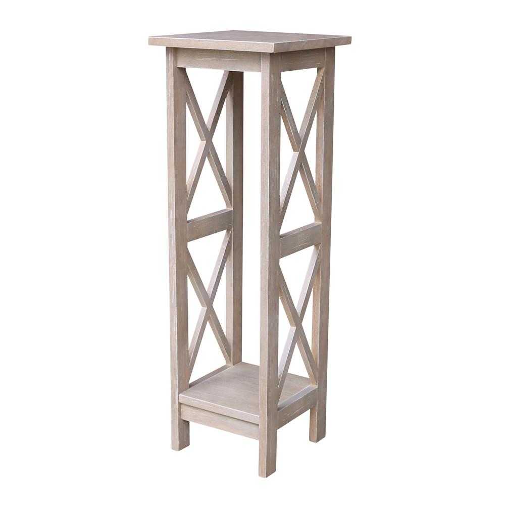 36" X-Sided Plant Stand , Washed Gray Taupe. Picture 6