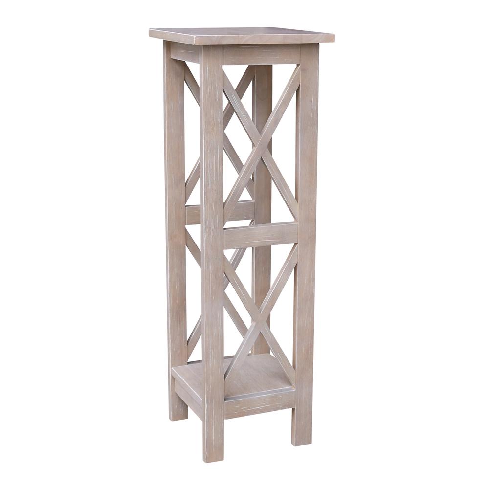36" X-Sided Plant Stand , Washed Gray Taupe. Picture 4