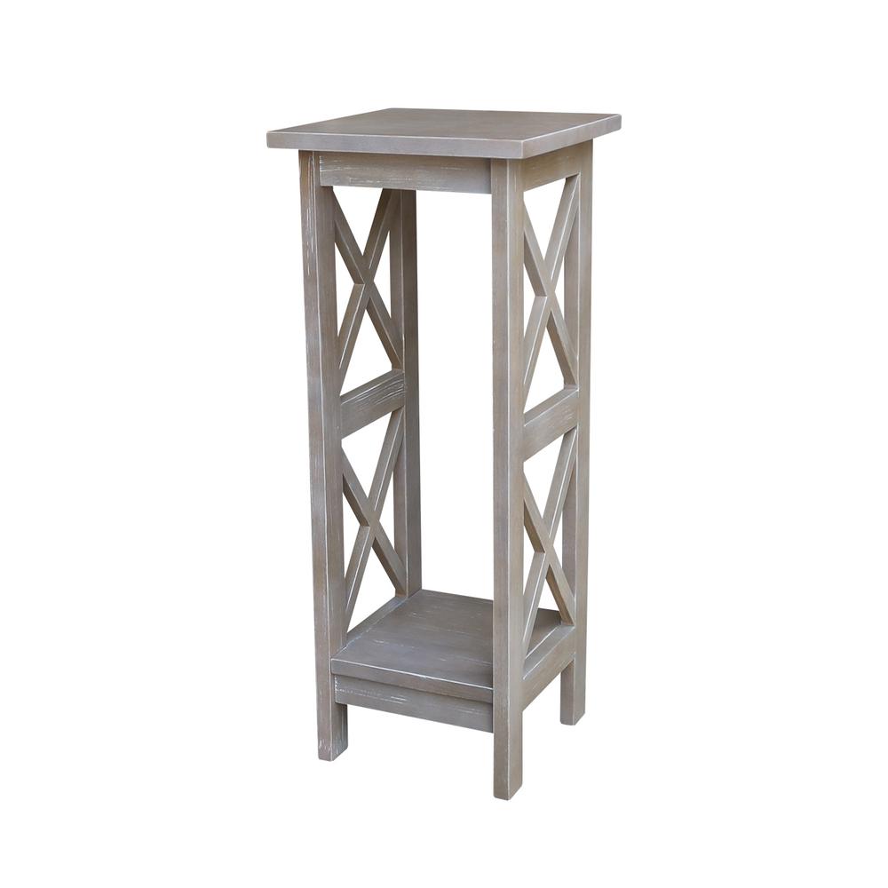 30" X-Sided Plant Stand , Washed Gray Taupe. Picture 6