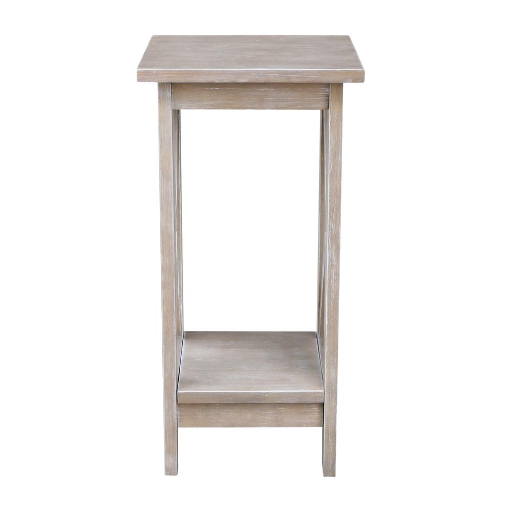 24" X-Sided Plant Stand , Washed Gray Taupe. Picture 2