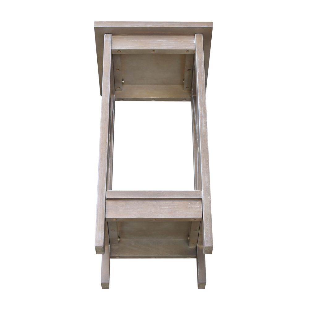 24" X-Sided Plant Stand , Washed Gray Taupe. Picture 4