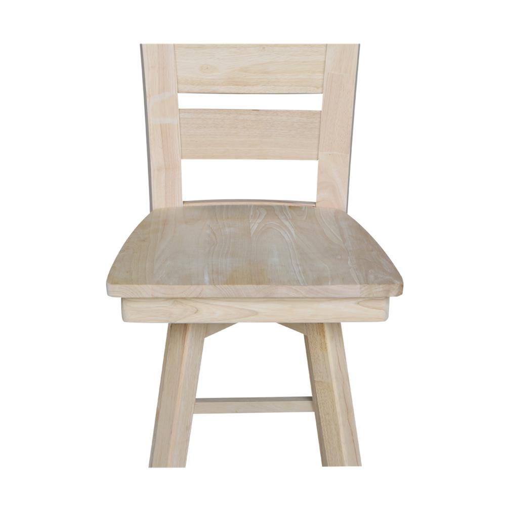 Tuscany Bar height Stool - With Swivel And Auto Return - 30" Seat Height , Unfinished. Picture 8
