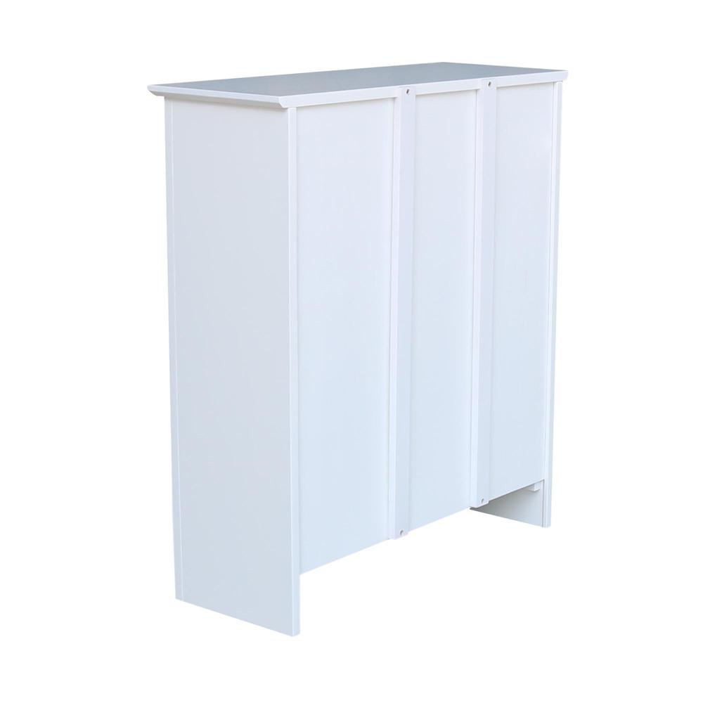 Shaker Bookcase - 36"H, White, White. Picture 8