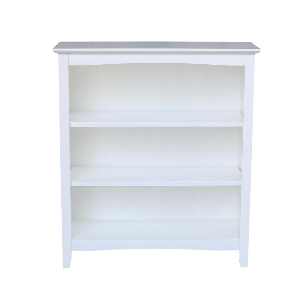 Shaker Bookcase - 36"H, White, White. Picture 10
