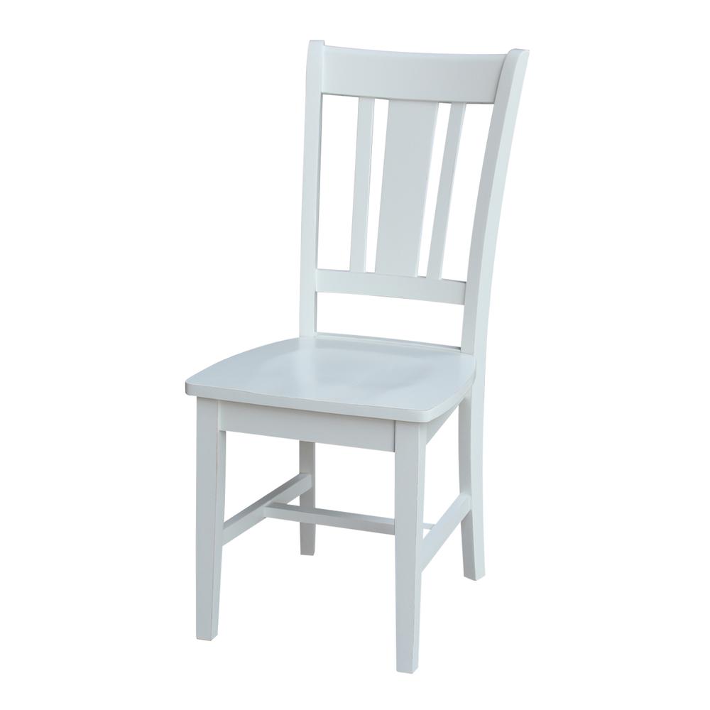 Set of Two San Remo Splatback Chairs, Beach white - hand rubbed. Picture 4