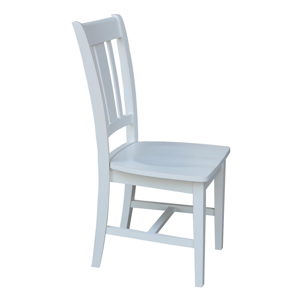 Set of Two San Remo Splatback Chairs, Beach white - hand rubbed. Picture 6