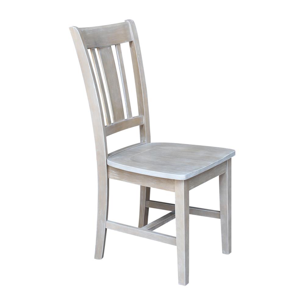 Set of Two San Remo Splatback Chairs, Washed Gray Taupe. Picture 4