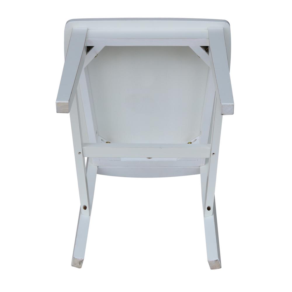 San Remo Splatback Chair - Beach White Hand Rubbed. Picture 6