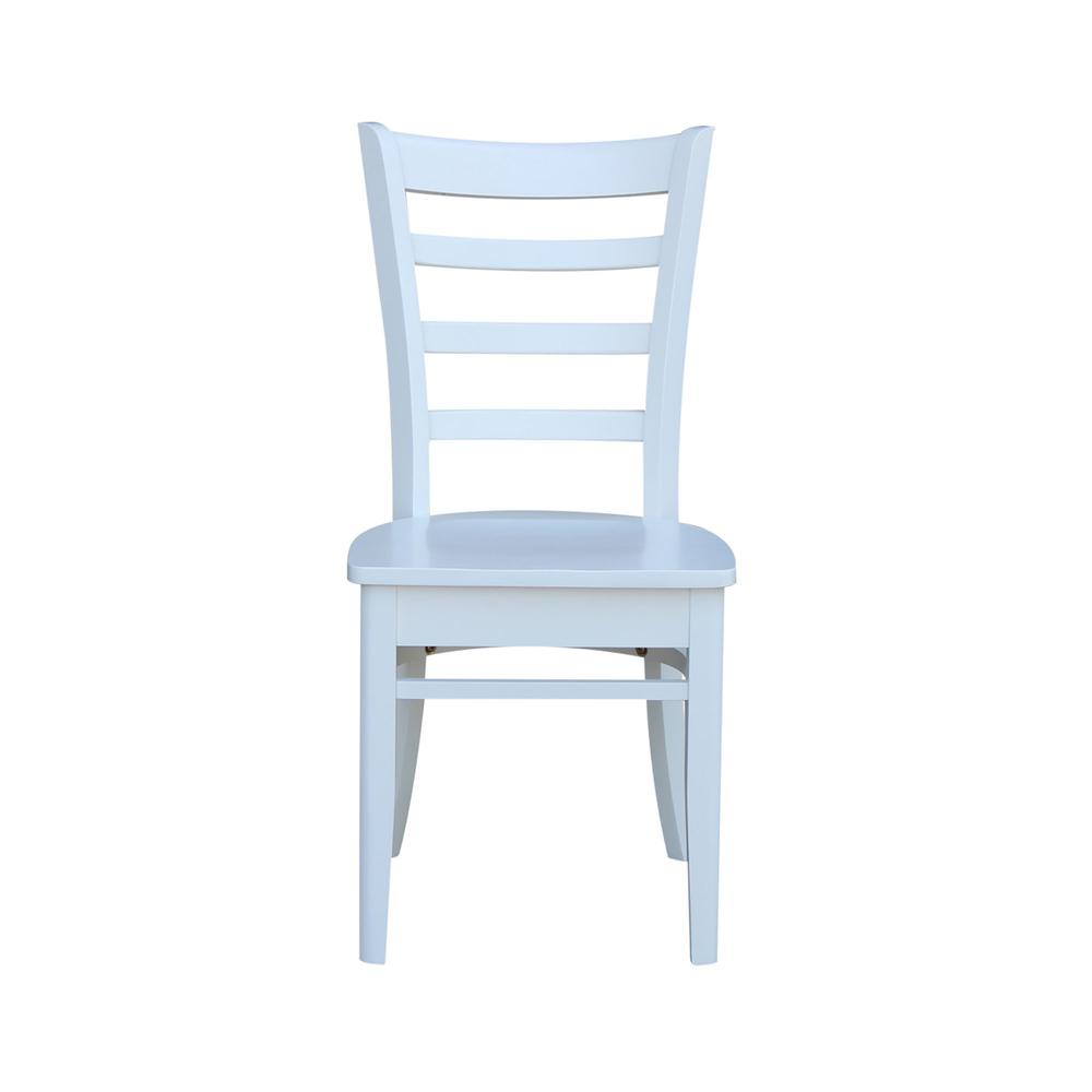 Set of Two Emily Side Chairs, White. Picture 4
