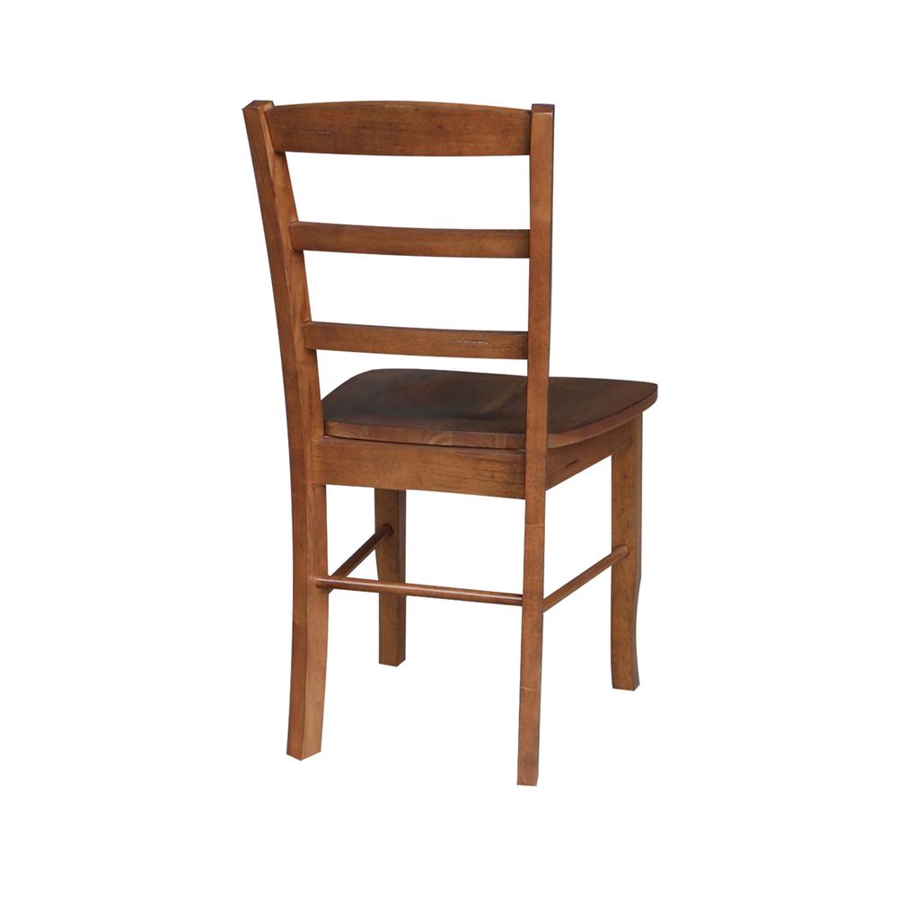 Madrid Ladderback Chairs - Set of 2, Distressed Oak. Picture 7