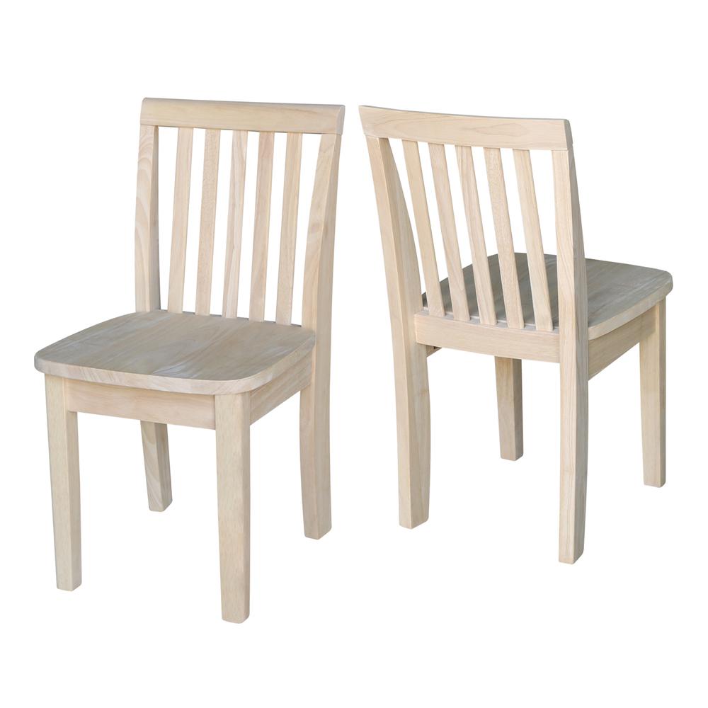 Set of Two Mission Juvenile Chairs , Unfinished. Picture 5