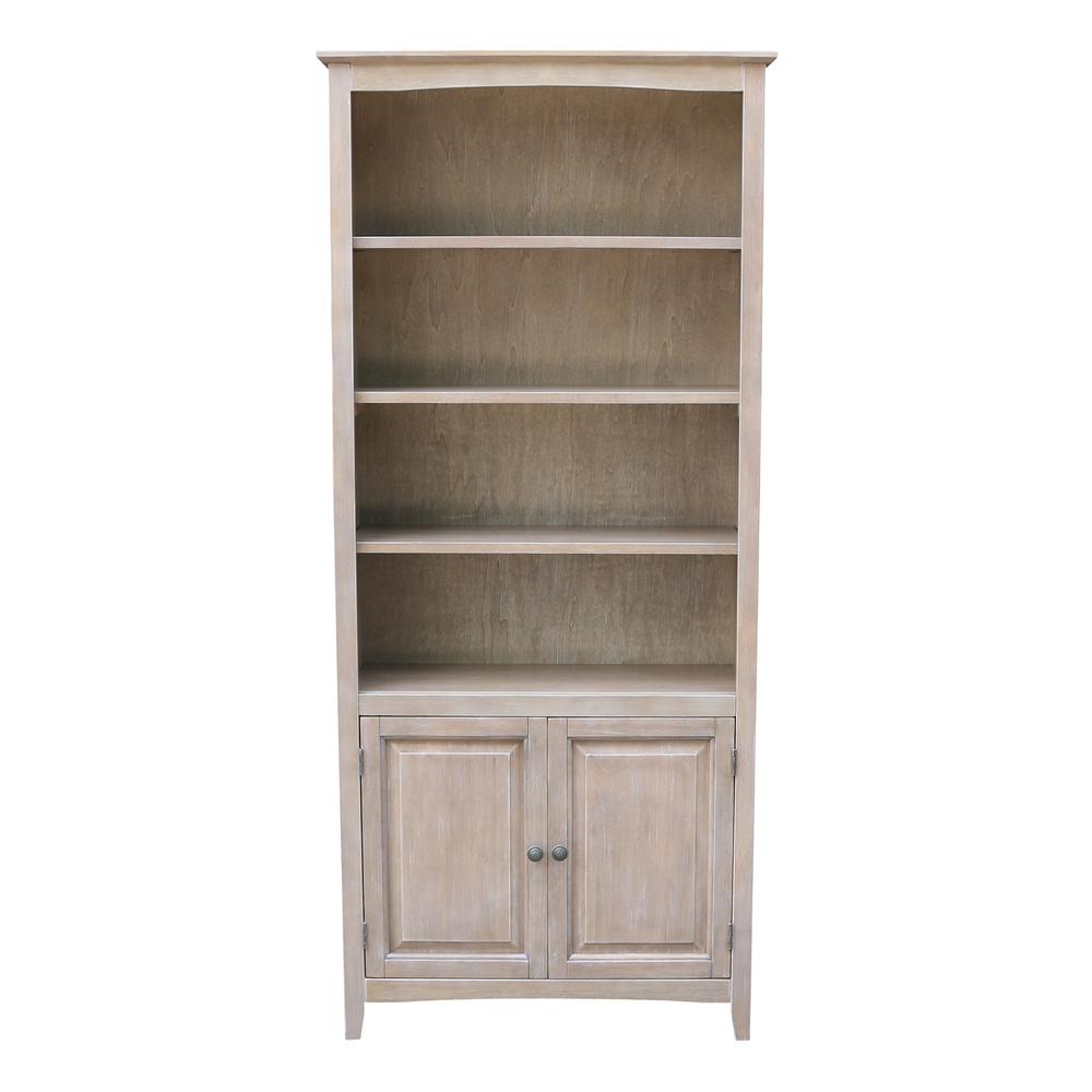 Shaker Bookcase - 72"H , Washed Gray Taupe. Picture 3