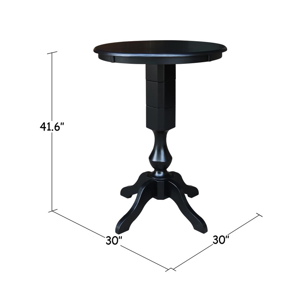30" Round Top Pedestal Table - 40.9"H. Picture 1