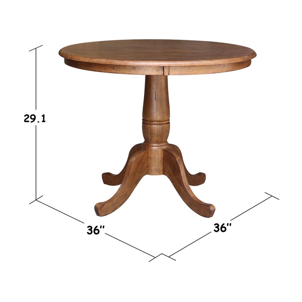 36" Round Top Pedestal Table - 29.1" Height. Picture 3