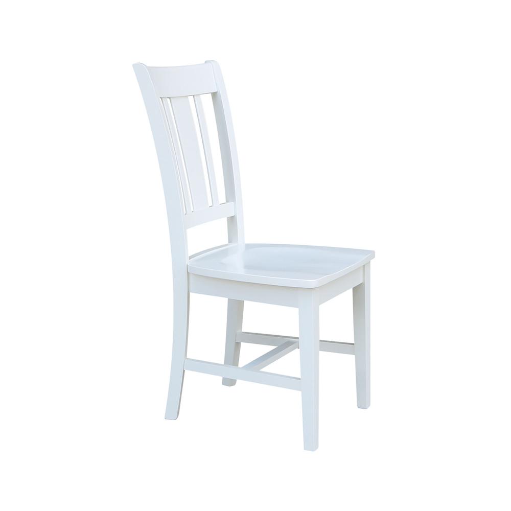 Set of Two San Remo Splatback Chairs, White. Picture 5