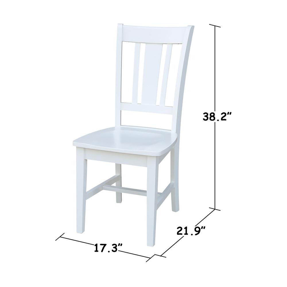 Set of Two San Remo Splatback Chairs, White. Picture 7