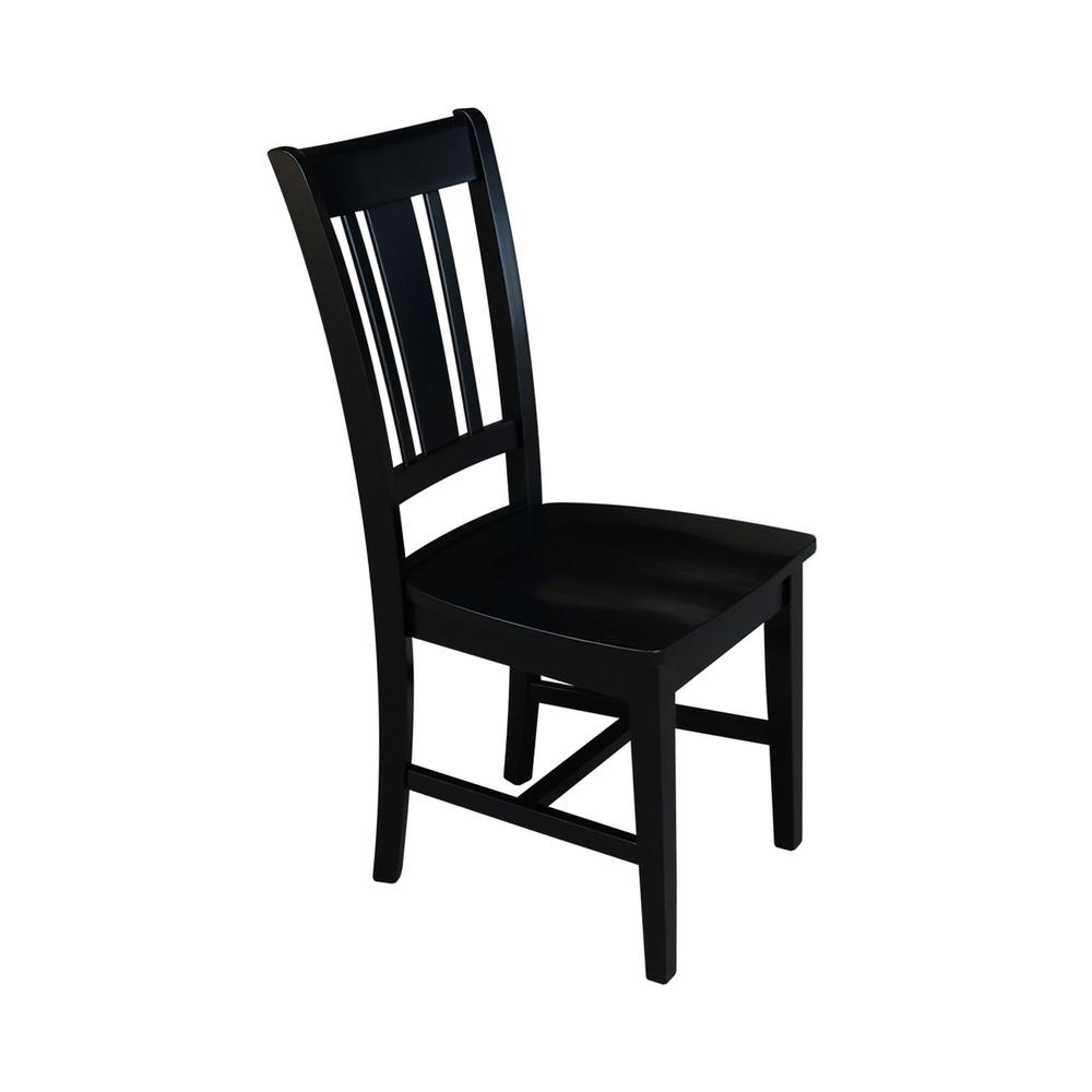 Set of Two San Remo Splatback Chairs, Black. Picture 5