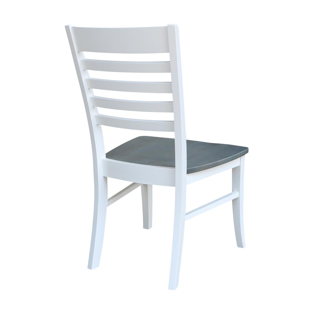 Set of Two Cosmo Roma Chairs, White/Heather gray. Picture 9