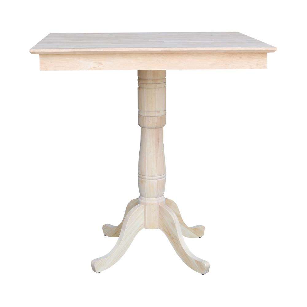 36" x 36" Square Top Pedestal Table - 41.1"H. Picture 1