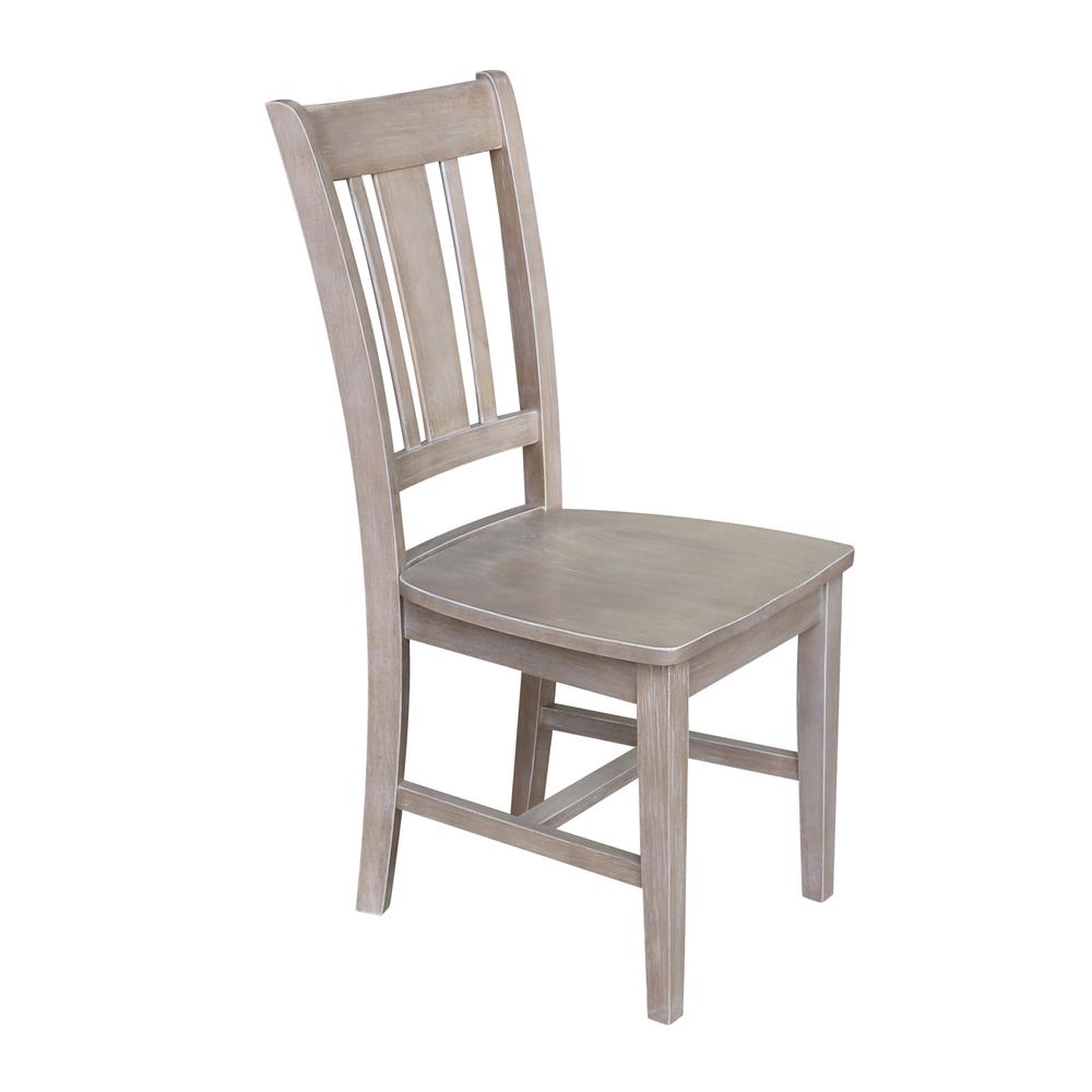 Set of Two San Remo Splatback Chairs, Washed Gray Taupe. Picture 3