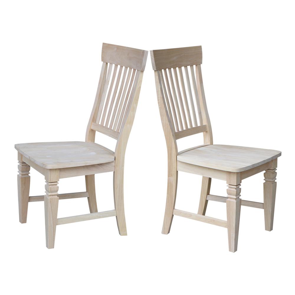 Set of Two Tall Java Chairs, Unfinished. Picture 6
