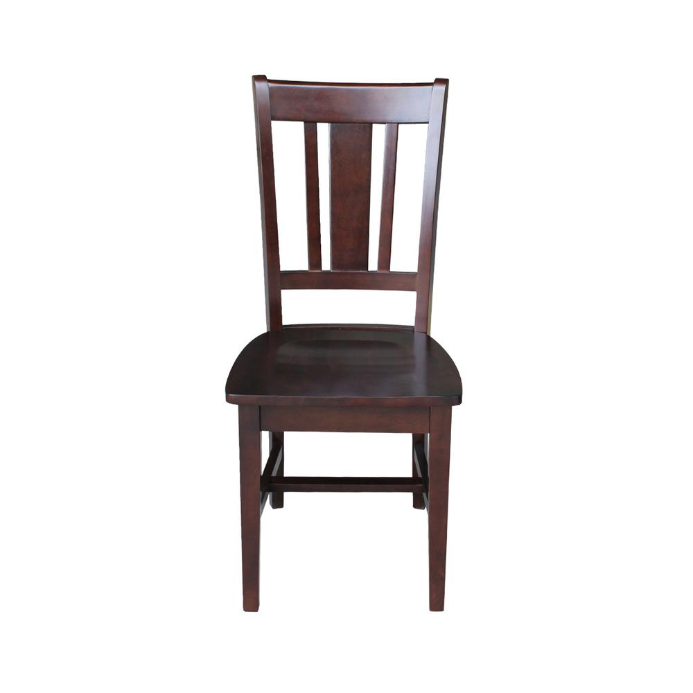 Set of Two San Remo Splatback Chairs, Rich Mocha. Picture 5